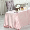 90x132inch Blush/Rose Gold Seamless Premium Velvet Rectangle Tablecloth, Reusable Linen