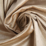 90x132inches Champagne Seamless Premium Velvet Rectangle Tablecloth, Reusable Linen#whtbkgd