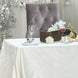 90inch x132inch Ivory Seamless Premium Velvet Rectangle Tablecloth, Reusable Linen
