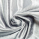 90inch x132inch Silver Seamless Premium Velvet Rectangle Tablecloth, Reusable Linen#whtbkgd