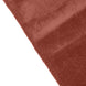 Terracotta (Rust) Seamless Premium Velvet Rectangle Tablecloth, Reusable Linen - 90x132inch
