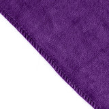 90Inchx156Inch Purple Seamless Premium Velvet Rectangle Tablecloth, Reusable Linen