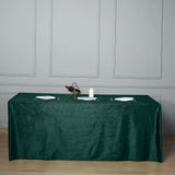 Elevate Your Event Decor with the 90x156 Hunter Emerald Green Premium Velvet Rectangle Tablecloth