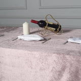 90inch x156inch Mauve Seamless Premium Velvet Rectangle Tablecloth, Reusable Linen
