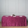 90inch x 156inch Eggplant Seamless Premium Velvet Rectangle Tablecloth, Reusable Linen