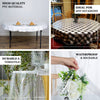 70 inch Clear 10 Mil Thick Eco-friendly Vinyl Waterproof Tablecloth PVC Round Disposable Tablecloth