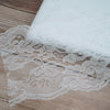 5 inch x 10 Yards White Lace Pattern Tulle Fabric Rolls