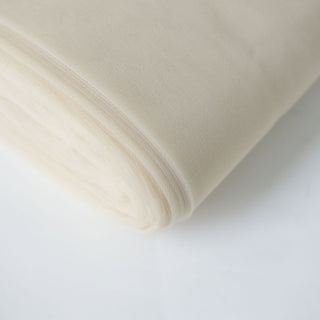 Beige Tulle Fabric Bolt for All Your Crafting Needs