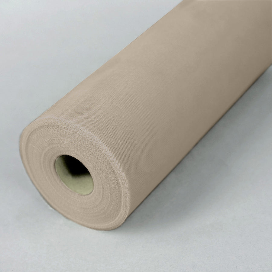12inches x 100 Yards Taupe Tulle Fabric Bolt, Sheer Fabric Spool Roll For Crafts