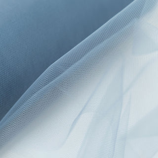 Dusty Blue Tulle Fabric Bolt for Elegant Event Decor