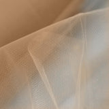 12inch x 100 Yards Natural Tulle Fabric Bolt, Sheer Fabric Spool Roll For Crafts