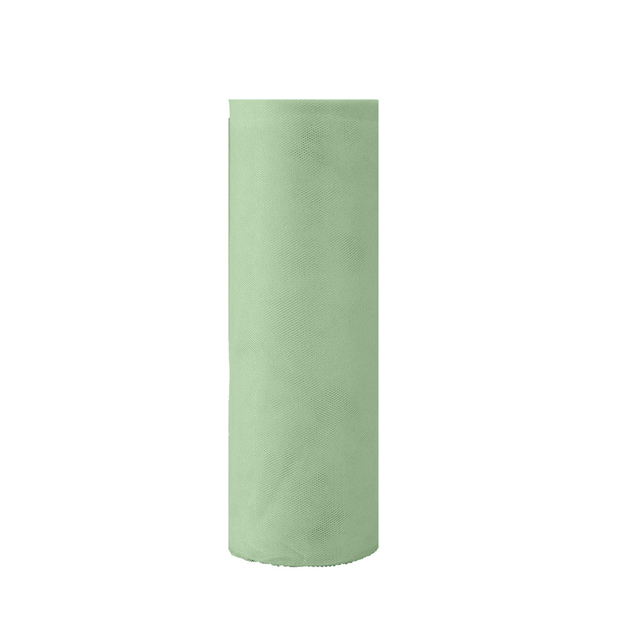 12inches x 100 Yards Sage Green Tulle Fabric Bolt, Sheer Fabric Spool Roll For Crafts#whtbkgd