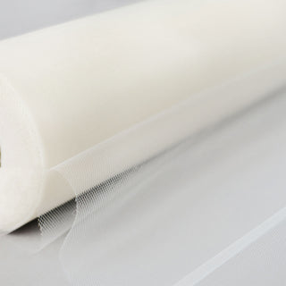 Mesmerizing Ivory Tulle Fabric Bolt for Elegant Wedding Decor