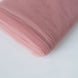 54inch x40 Yards Dusty Rose Tulle Fabric Bolt, DIY Crafts Sheer Fabric Roll