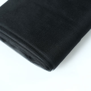 Bulk Black Tulle Fabric for Event Decor and Crafting
