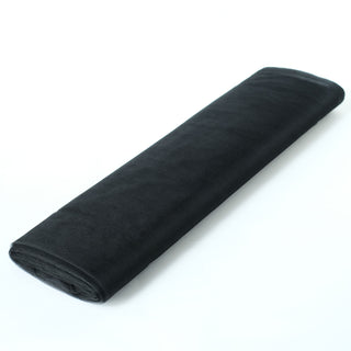 Elegant Black Tulle Fabric Bolt for Stunning Event Decor