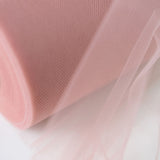 6Inchx100 Yards Dusty Rose Tulle Fabric Bolt, Sheer Fabric Spool Roll For Crafts#whtbkgd