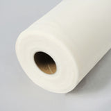 6Inch x 100 Yards Ivory Tulle Fabric Bolt, Sheer Fabric Spool Roll For Crafts