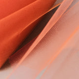 6Inchx100 Yards Orange Tulle Fabric Bolt, Sheer Fabric Spool Roll For Crafts