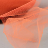 6Inchx100 Yards Orange Tulle Fabric Bolt, Sheer Fabric Spool Roll For Crafts#whtbkgd