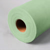 6Inchx100 Yards Sage Green Tulle Fabric Bolt, Sheer Fabric Spool Roll For Crafts