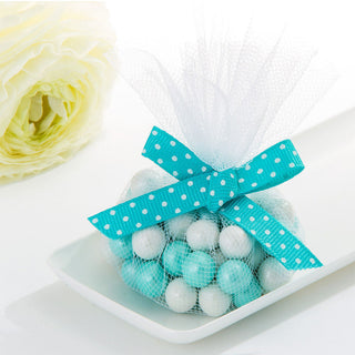 Enhance Your Event Decor with Turquoise Sheer Nylon Tulle Circles