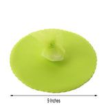 25 Pack | 9inches Apple Green Sheer Nylon Tulle Scalloped Circles Favor Wrap Craft Fabric