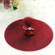 25 Pack | 9inch Burgundy Sheer Nylon Tulle Circles Favor Wrap Craft Fabric#whtbkgd