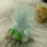 25 Pack | 9" Sheer Nylon Tulle Circles,  DIY Gift Packaging Wedding Favor Wraps - Mint