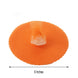 25 Pack | 9inch Orange Sheer Nylon Tulle Scalloped Circles Favor Wrap Craft Fabric