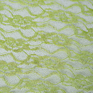 Elevate Your Event with Tea Green Floral Lace Tulle Fabric