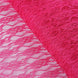 54"x15 Yards Fuchsia Floral Lace Shimmer Tulle Fabric Bolt