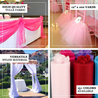 Enhance Your Party Decor with Hunter Emerald Green Tulle Fabric Bolt