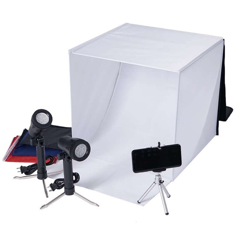 16x16inch Table Top Photo Studio Lighting Tent Box Kit, Photography Prop Shoot Set