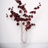 2 Branches | 42inch Tall Burgundy Artificial Silk Carnation Flower Stems