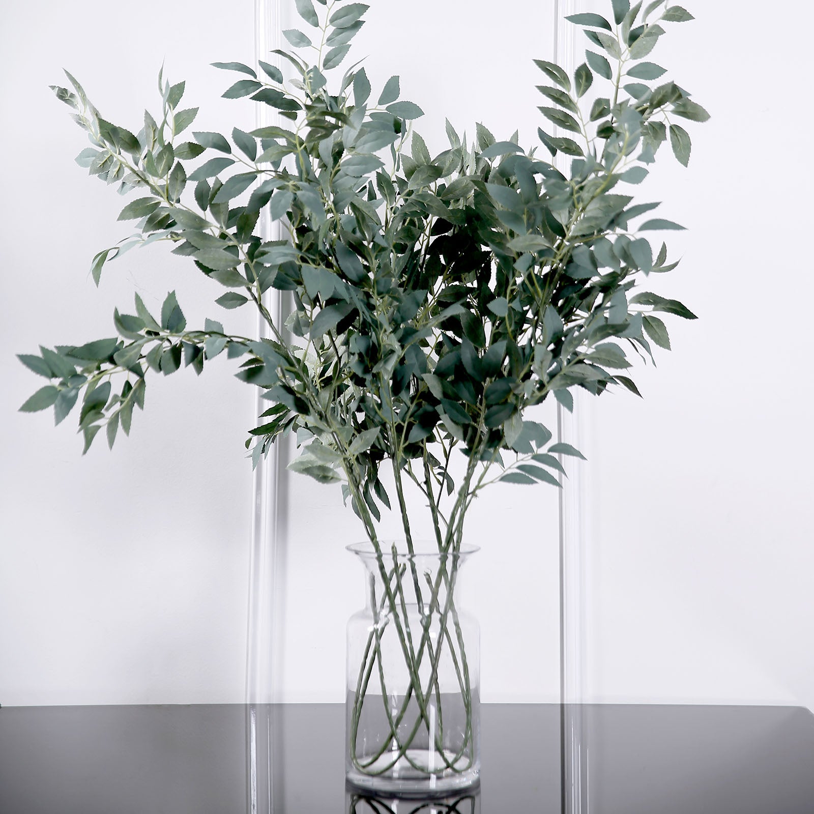 Efavormart 2 Bushes  42 Tall Light Green Artificial Silk Plant Stem Vase  Fillers, Faux Beech Leaf Branches for Table, Banquet, Wedding, Office,  Events, Centerpieces, Backdrops, and Stage Decor 