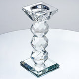 6inch Tall Gemcut Premium Crystal Glass Votive Candle Holder Stand#whtbkgd