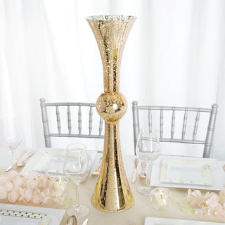 Create Unforgettable Moments with Gold Mercury Glass Vases