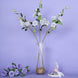 2 Stems | 38inch Tall Silver Artificial Silk Rose Flower Bouquet Bushes