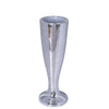 32 inch Silver Polystone Trumpet Floor Mirrored Mosaic Vases#whtbkgd