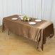 60x102inch Taupe Smooth Satin Rectangular Tablecloth