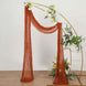 20ft Terracotta (Rust) Gauze Cheesecloth Fabric Wedding Arch Drapery