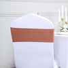 5 Pack | Terracotta Spandex Stretch Chair Sashes | 5inch x 12inch