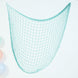 5ftx5ft Turquoise Cotton Decorative Fish Net With Ties, Rustic Beach Decor