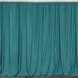 2 Pack Turquoise Inherently Flame Resistant Scuba Polyester Curtain Panel Backdrops#whtbkgd