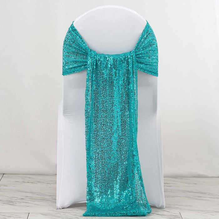 Chair Sashes, Sequin Fabric, Wedding Chair Decorations