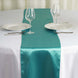 12inch x 108inch Turquoise Satin Table Runner