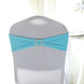 5 pack | 5"x14" Turquoise Spandex Stretch Chair Sash with Silver Diamond Ring Slide Buckle