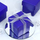 100 Pack | 2inch Two-Piece Purple Party Favor Candy Gift Boxes & Lids - Clearance SALE