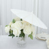 4 Pack | White 16inch Parasol Paper/Bamboo Umbrellas Wedding Party Favors